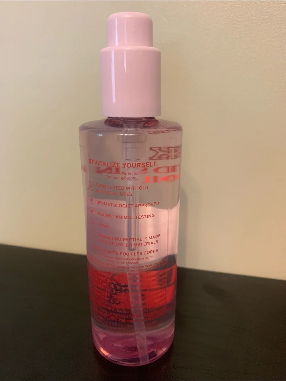 PINK Victoria's Secret Super Berry Glazed Skin Body Oil - Pink Pump
